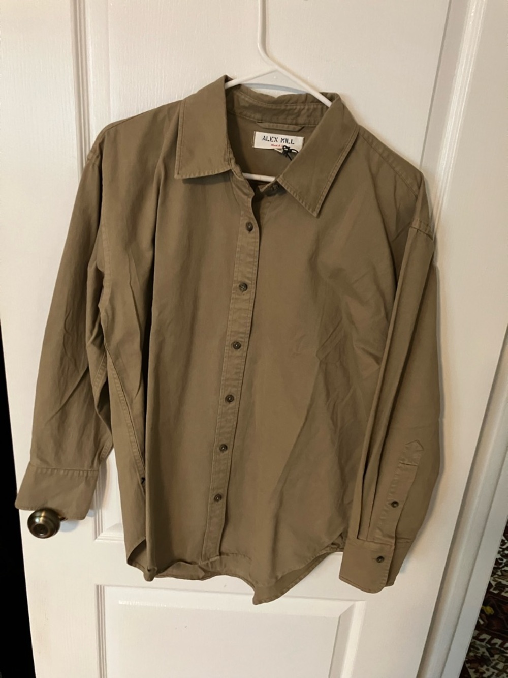 Alex Mill Field Khaki Mercer Twill Button-Up Shirt